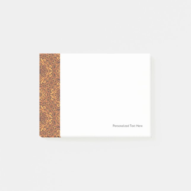 Stylish arabic ornament post-it notes (Front)