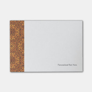 Stylish arabic ornament post-it notes