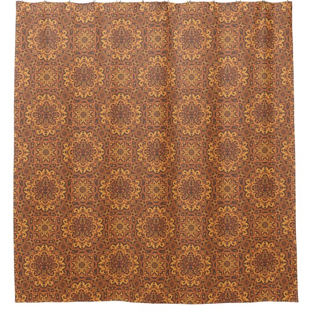 Stylish arabic ornament shower curtain (Front)