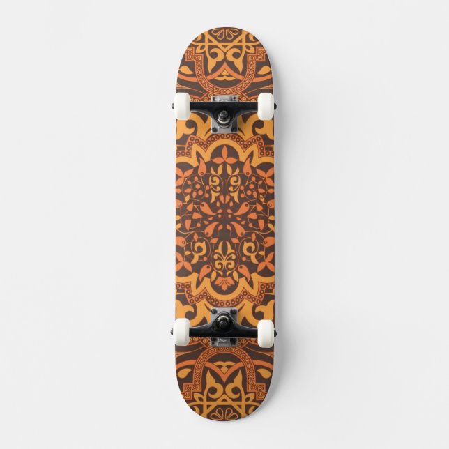 Stylish arabic ornament skateboard (Front)