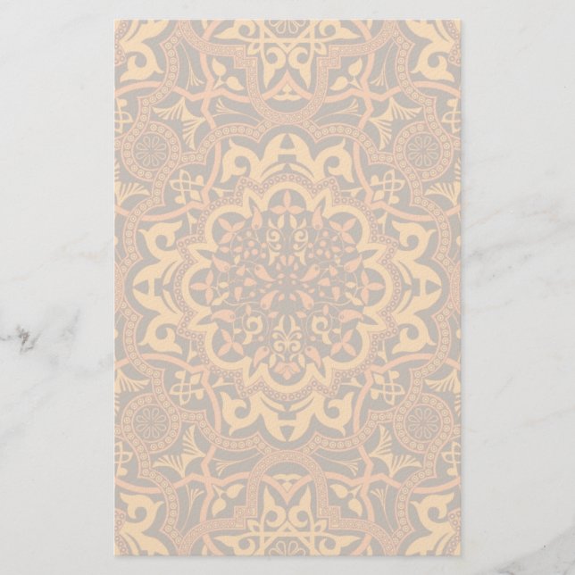 Stylish arabic ornament stationery (Front)