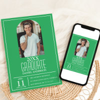 Stylish Arch Photo Graduation Invitation