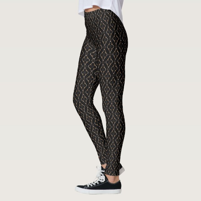 Stylish art deco. leggings (Left)