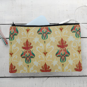 Stylish Art Nouveau Tulip Foliage Motif Wedding Accessory Pouch