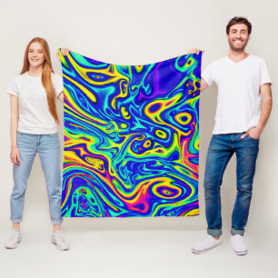 Stylish Art Pattern Forms Fleece Blanket