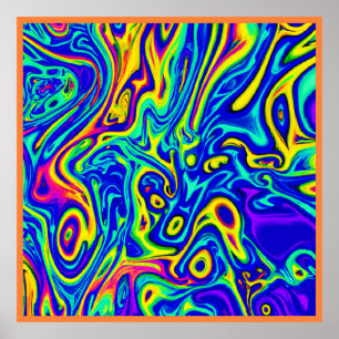 Stylish Art Pattern Forms Poster