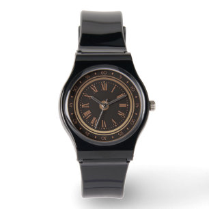 Stylish Attractive Silicone Strap Black Watch