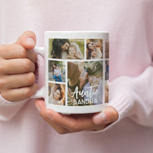 Stylish Auntie 15 Photo Collage Coffee Mug