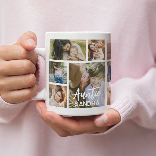 Stylish Auntie 15 Photo Collage Coffee Mug (Creator Uploaded)