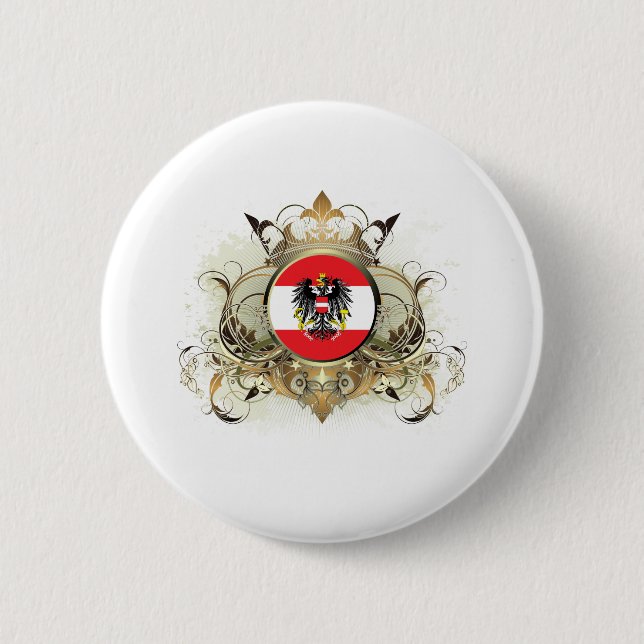 Stylish Austria 6 Cm Round Badge (Front)