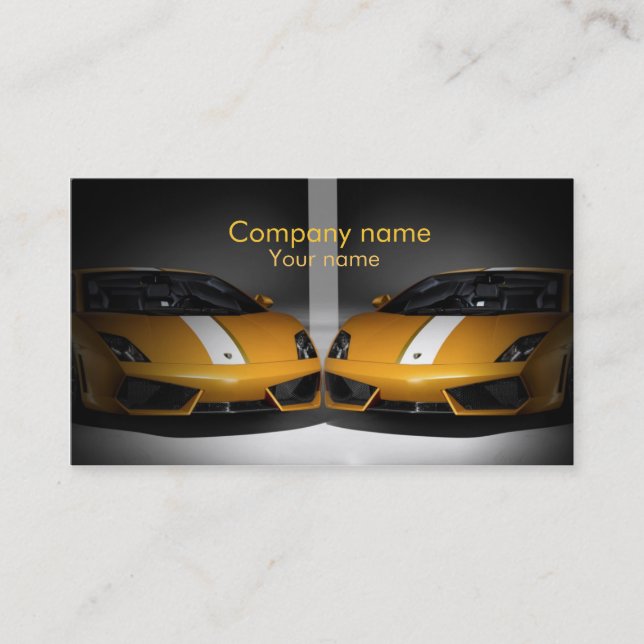 Stylish automotive business card (Front)