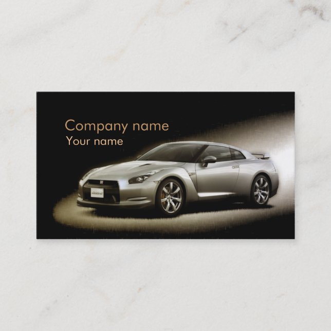 Stylish automotive business card (Front)