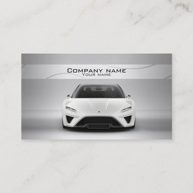 Stylish automotive business card (Front)