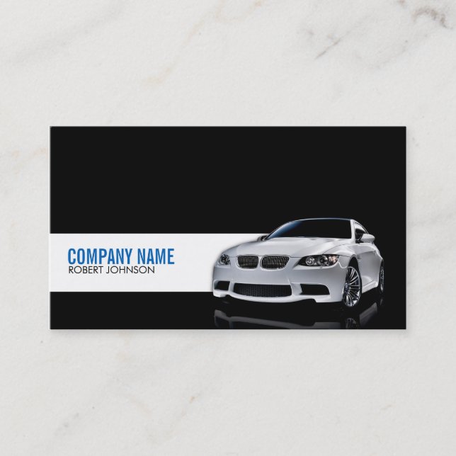 Stylish automotive business card (Front)