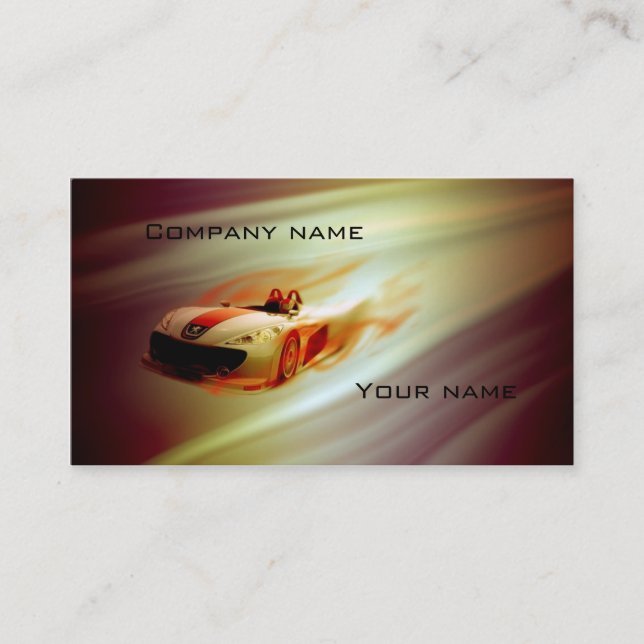 Stylish automotive business card (Front)