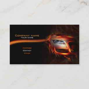 Stylish automotive business card