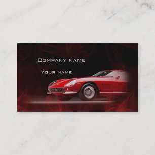 Stylish automotive business card