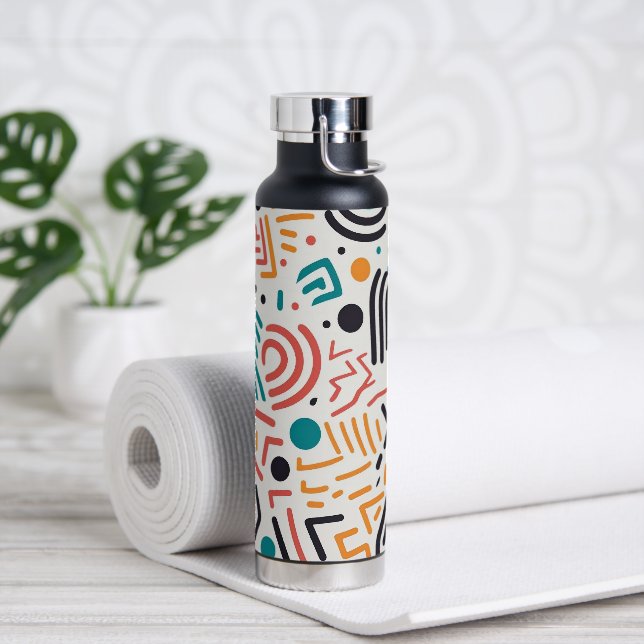 Stylish Back to School Icons  Water Bottle (Yoga)