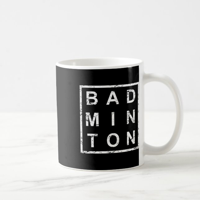 Stylish Badminton  Coffee Mug (Right)