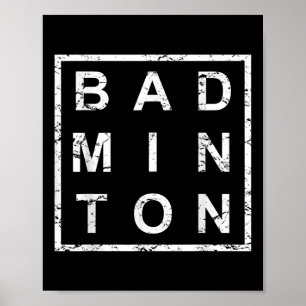 Stylish Badminton Poster