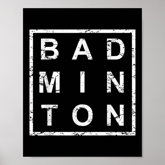 Stylish Badminton  Poster (Front)
