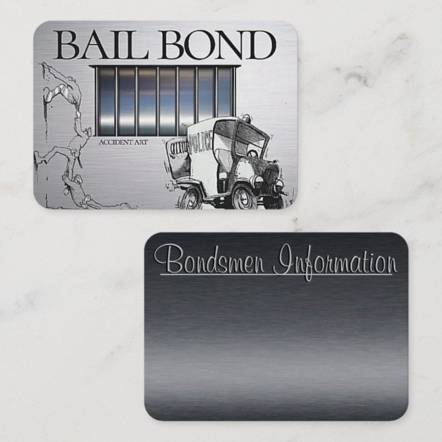 Stylish Bail bond Business Card (Front/Back)