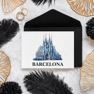 Stylish Barcelona Spain Cathedral Vintage  Postcard