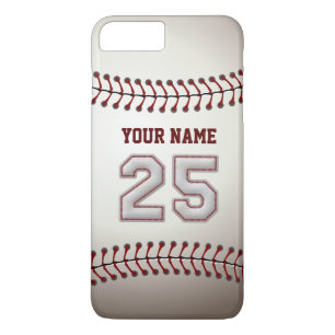 Stylish Baseball Number 25 Custom Name - Unique Case-Mate iPhone Case