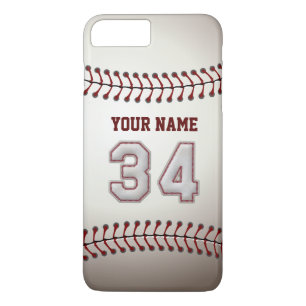 Stylish Baseball Number 34 Custom Name - Unique Case-Mate iPhone Case
