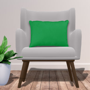 Stylish Basic Kelly Green Solid Colour Decorative Cushion