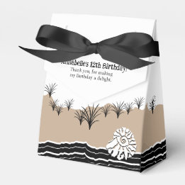 Stylish Beach Party Happy 12th Birthday Favour Box