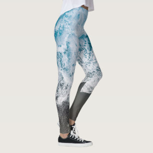 Stylish Beach Vibes Abstract Leggings