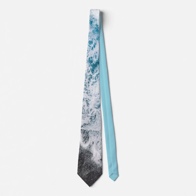 Stylish Beach Vibes Abstract Tie (Front)