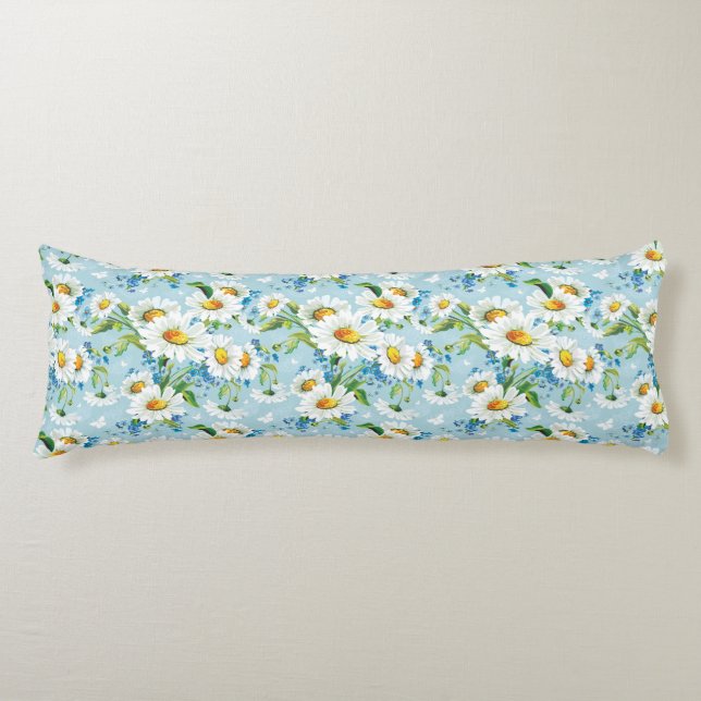 Stylish beautiful bright floral pattern 2 body cushion (Front)