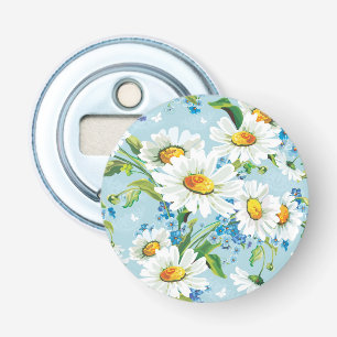 Stylish beautiful bright floral pattern 2 bottle opener