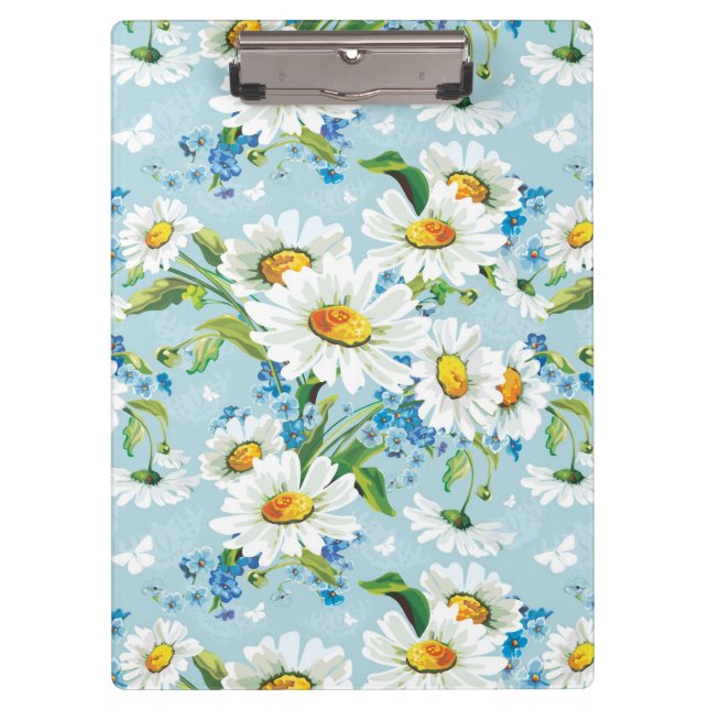 Stylish beautiful bright floral pattern 2 clipboard (Front)