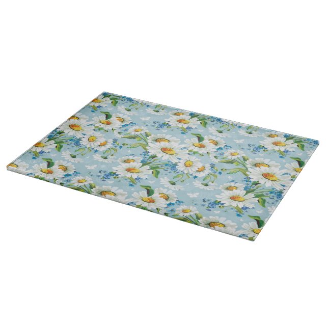 Stylish beautiful bright floral pattern 2 cutting board (Corner)