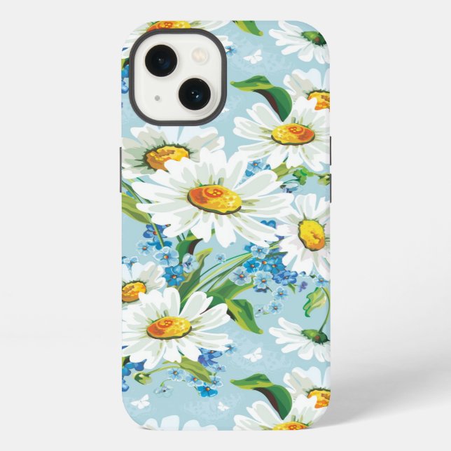 Stylish beautiful bright floral pattern 2 iPhone case (Back)