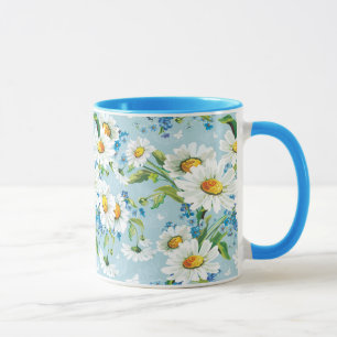 Stylish beautiful bright floral pattern 2 mug