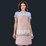 Stylish Beauty Salon Job Title Pink Business Apron<br><div class="desc">Stylish Beauty Salon Job Title Pink Business Apron</div>