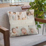 Stylish Best Aunt Ever 6 Photo  Cushion<br><div class="desc">Make every moment count this Christmas or birthday with our best ever Aunt pillow in cream. Personalize it easily with 6 of your favorite photos and special text for a thoughtful photo keepsake.</div>