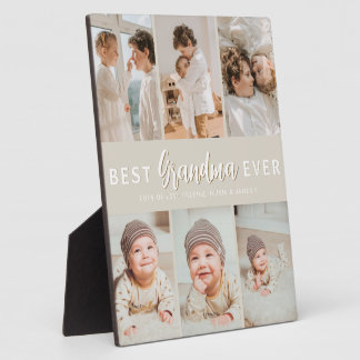 Stylish Best Grandma Ever 6 Photo  Plaque
