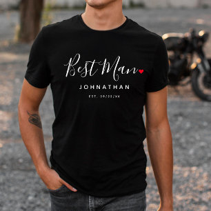 Stylish Best Man Wedding T-Shirt