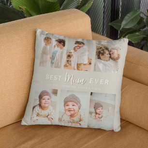 Stylish Best Mum Ever 6 Photo Cushion