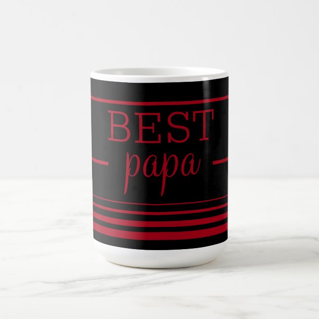 Stylish Best Papa Coffee Mug (Center)