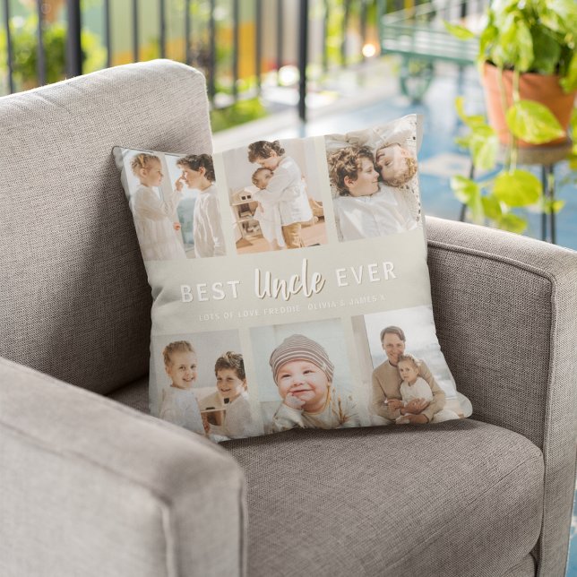 Stylish Best Uncle Ever 6 Photo  Cushion (Creator Uploaded)