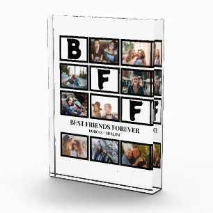 Stylish BFF Best Friends Forever 9 Photo Collage Block