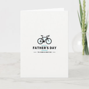 Stylish Bicycle Fathers Day Card