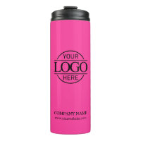 Stylish Bight Pink Branded Company Business Logo