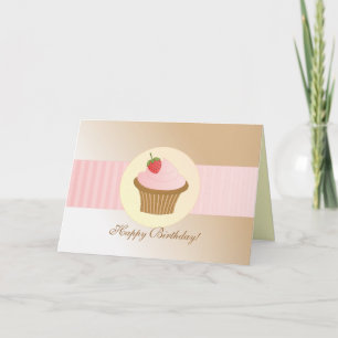 Stylish Birthday Cupcake Card